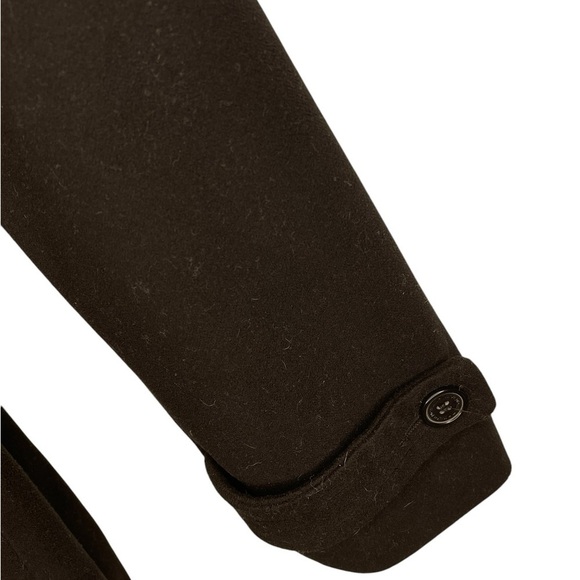 Joujou Y2K Women’s Double Breasted Belted Black Pink Pea Trench Coat Size Sm - Picture 4 of 10